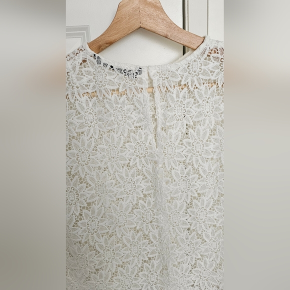 Zara White Lace Top - Picture 3 of 10